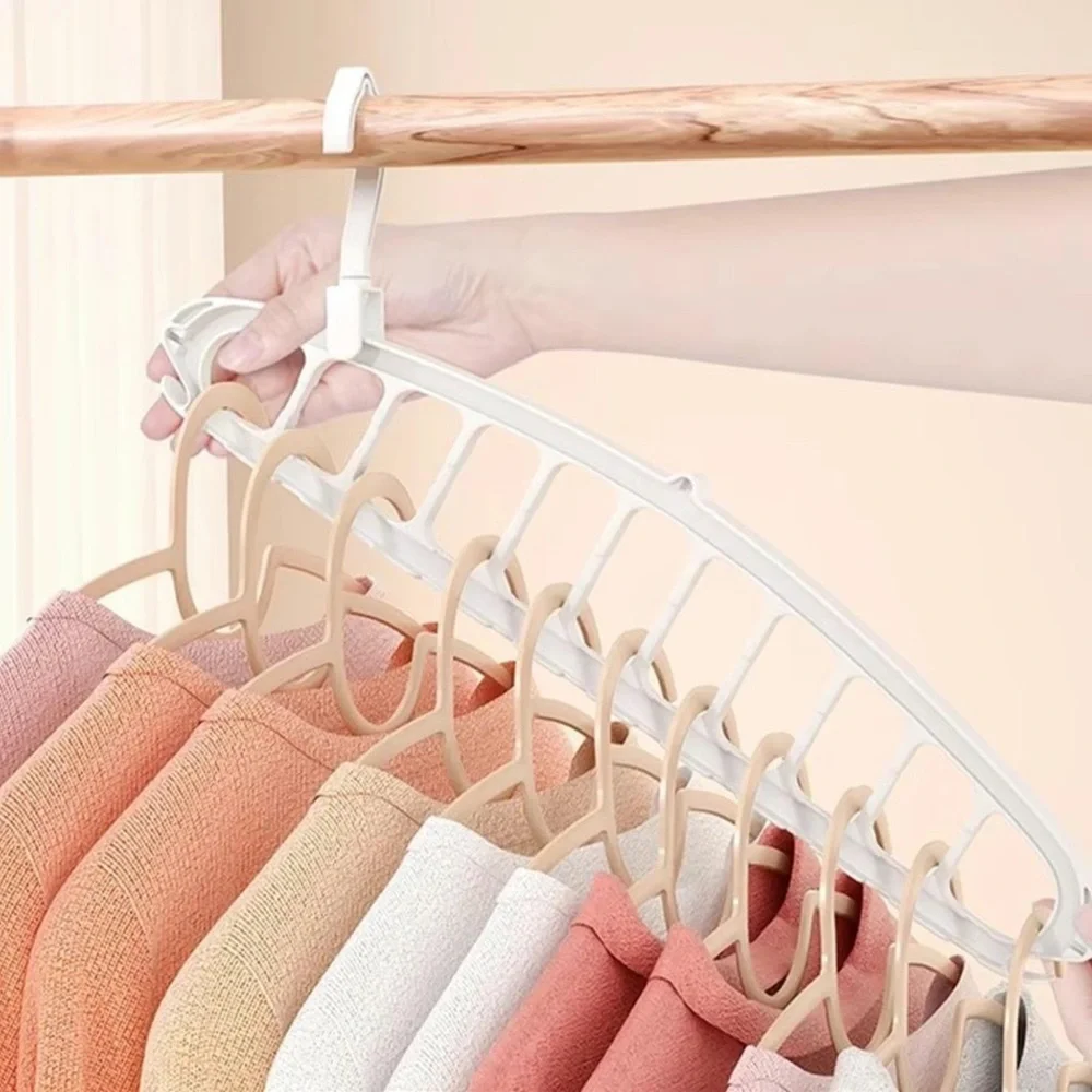 white space saving closet hanger | 360 spin rotation